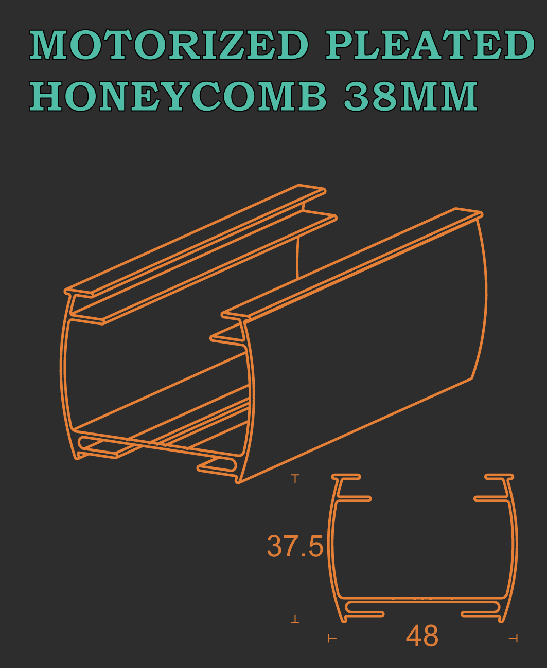 MOTORIZED PLEATED _ HONEYCOMB 38MM